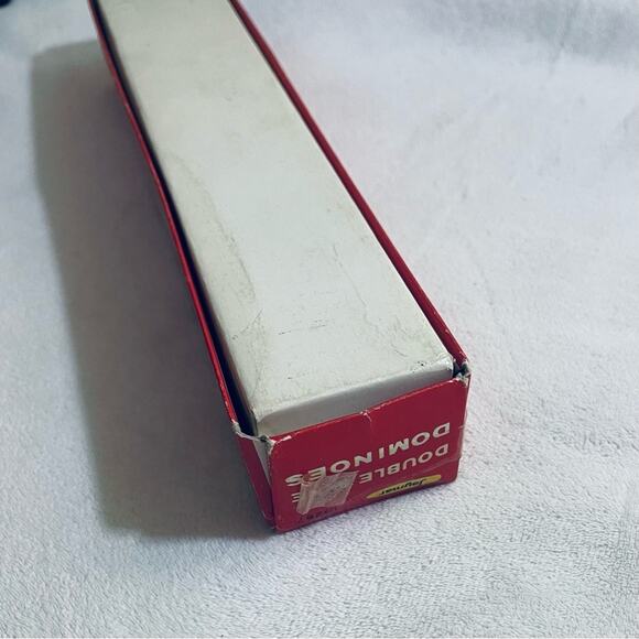 Vintage 1970's Jaymar Double Nine Dominoes Game Complete Black White Dots - Picture 5 of 7